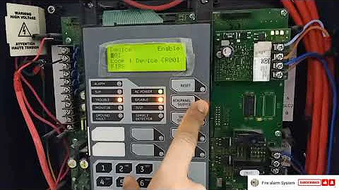 How to disable and enable EST IO1000G(Edwards fire...