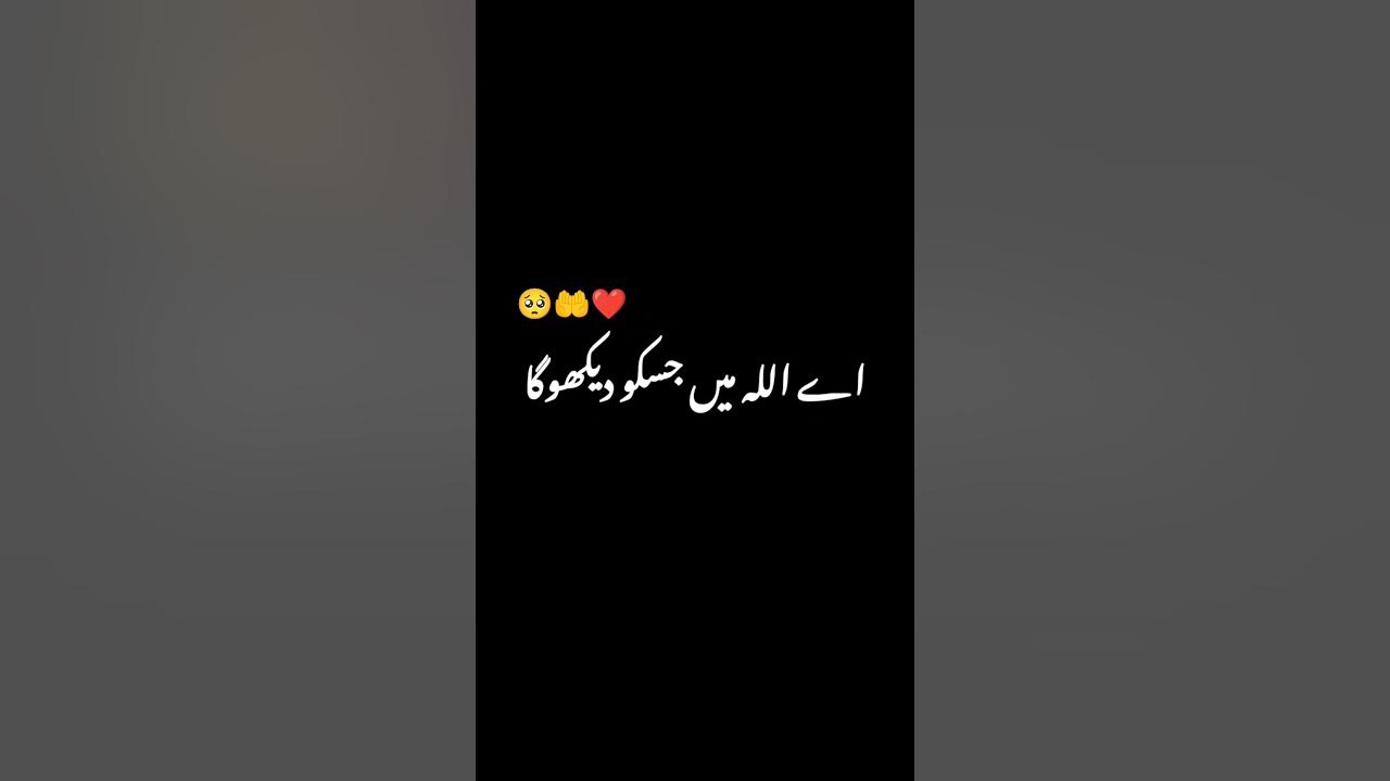 black screen video status Urdu POETRY black background WhatsApp States