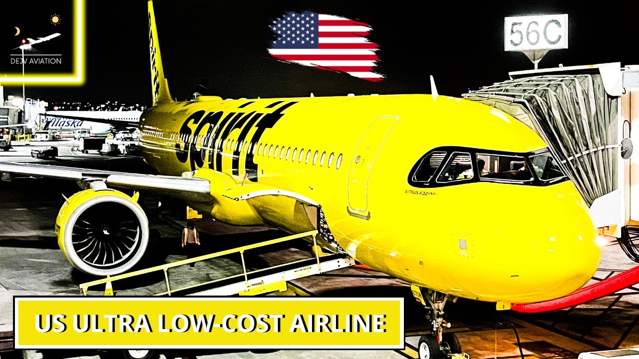 [4K] TRIP REPORT | With SPIRIT AIRLINES to LAS VEGAS!!! :D | Airbus