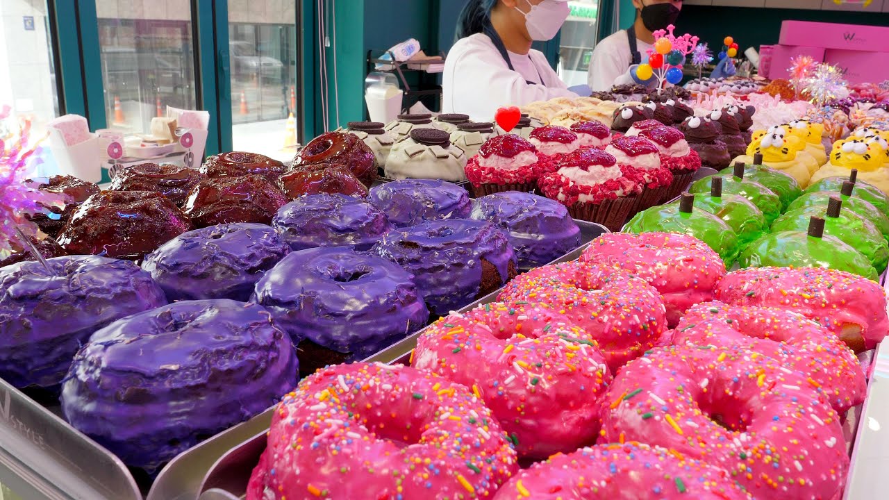 удивительный размер! процесс изготовления пушистого гигантского торта / Корейская уличная еда