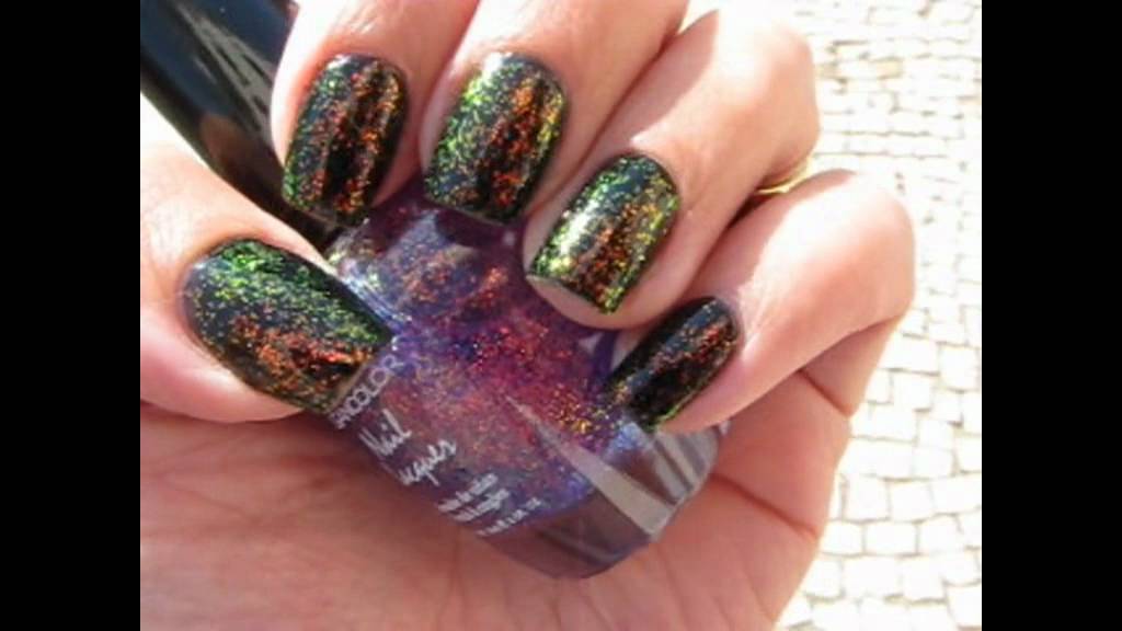 Kleancolor Chunky Holo Purple.avi