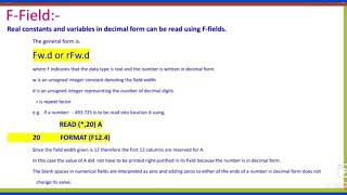 F and E-field specifications in FORTRAN