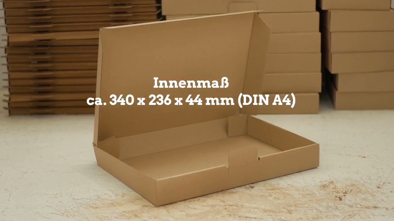 Maxibriefkarton (MB) Faltanleitung - Kartondealer