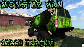 Beamng Drive-Monster Van Crash Testing - Thunderly