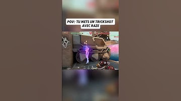 INSANE TRICKSHOT with RAZE OPERATOR #valorant #raze #trickshots