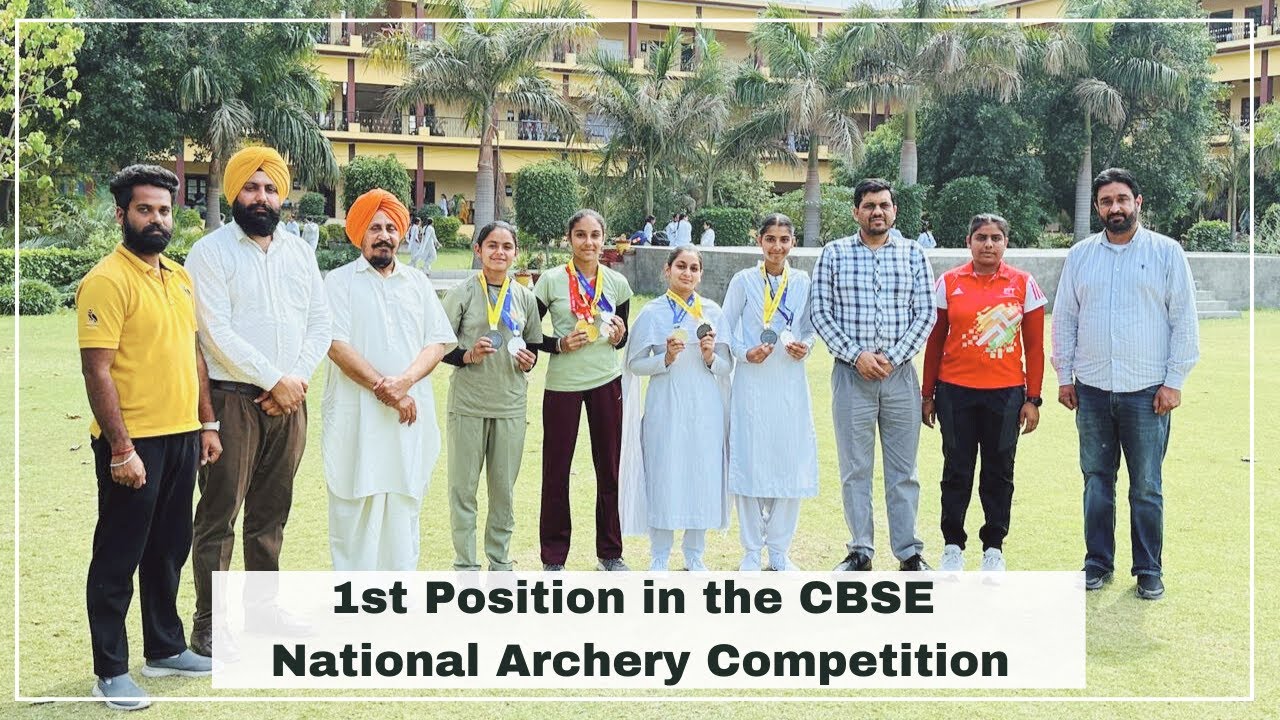 1st Position in the CBSE National Archery Competition held at Panchgani