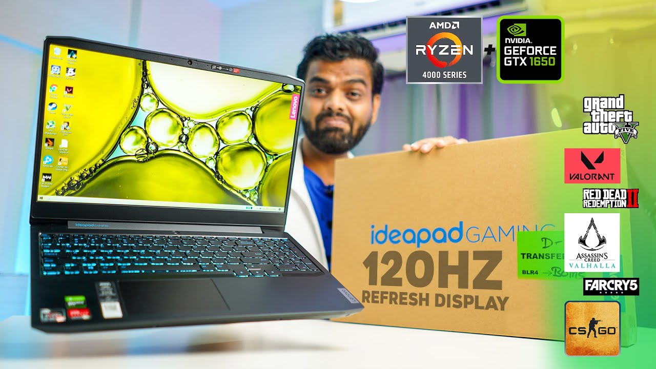 Best Gaming Laptop Under 60000 Video Editing AMD Ryzen 5 4600H ⚡
