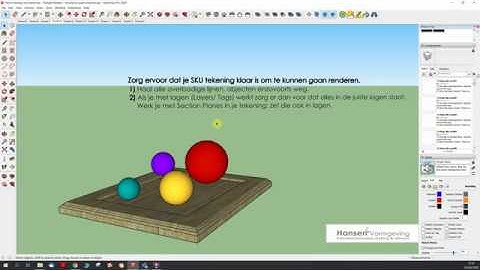Hanni Handig met SketchUp  - Voordat je gaat renderen met Twilight Render