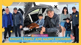 Knights Family and Manny Khoshbin in Garage