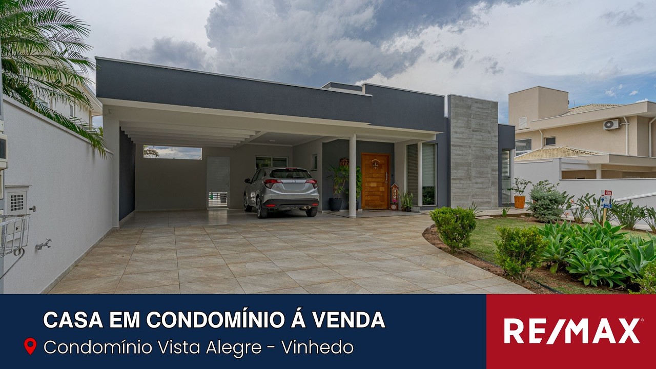Casa a venda em Vinhedo no Condomínio Vista Alegre Sede, com 03 suítes.
