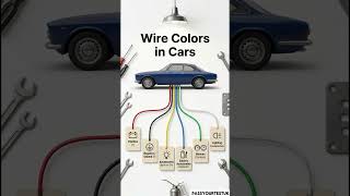 Wire Colors in Cars Explained #shorts #passyourtestuk