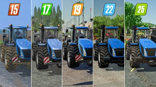 Fs15 Vs Fs17 Vs Fs19 Vs Fs22 Vs Fs25 | Compare Big New Holland Tractor | Timelapse 
