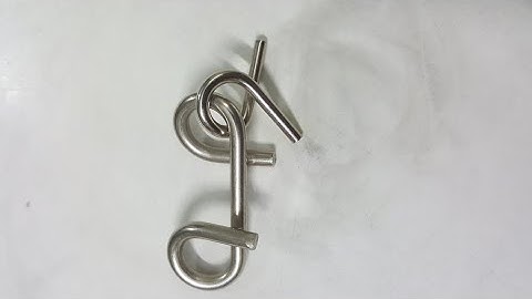 How to solve metal puzzle solution  (3 angles)- P shape #3