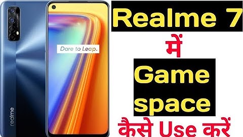 Realme 7 me game space kaise enable kare || How to use game space in realme 7 ||
