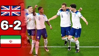 اهداف مباراه انجلترا وايران 6-2 اهانة كبيره لمنتخب ايران كأس العالم قطر 2022