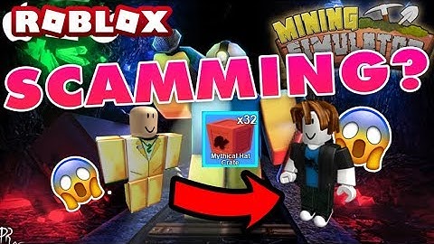 [Roblox] Mining Simulator: EXPERIENCED PLAYERS SCAMMING NOOBS? (Mythical hats & crates)
