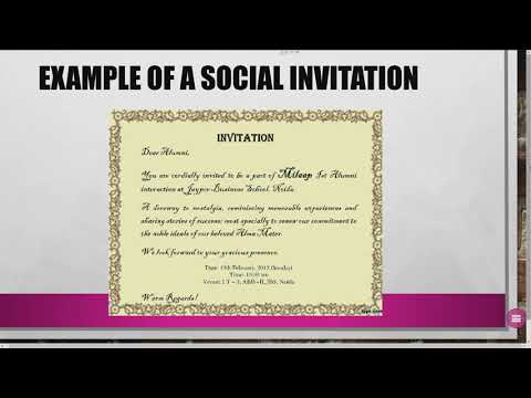 English Made Easy: Letter Writing: The Letter of Invitation