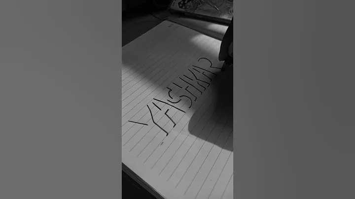 yashkar | viral SHADOW FONT | #art #handwriting #shortvideo