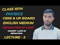 Refraction of light [ L-2 ]  || Law's of Refraction of light ||