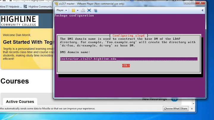 Using reconfigure for SLAPD in Ubuntu