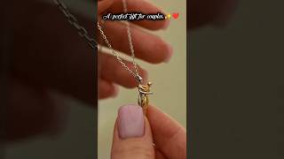 The Perfect Couple Gift ❤️✨ Matching Necklace That Connects Two Hearts #Shorts #couple #jewellery