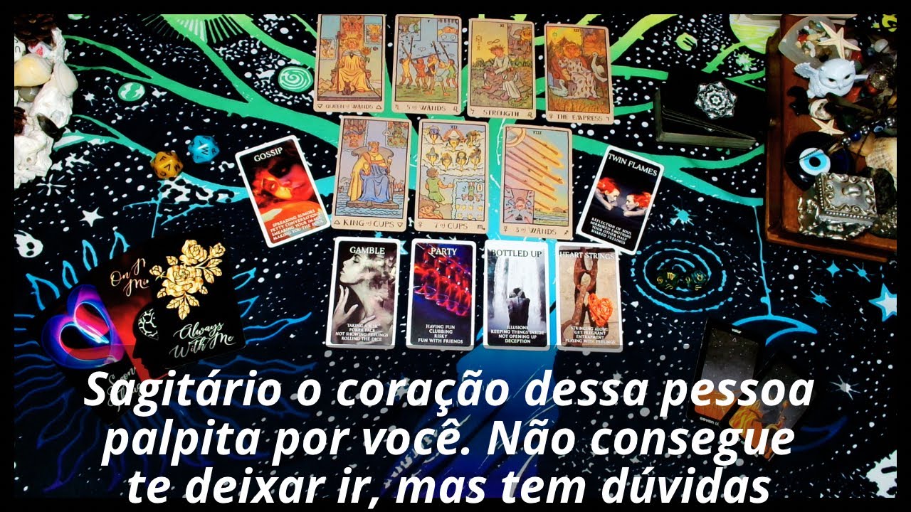 Sagitário 3ºdec o coração dessa pessoa palpita por você. Não consegue te deixar ir, mas tem dúvidas 