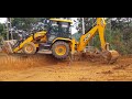 Jcb climbing out from a work place