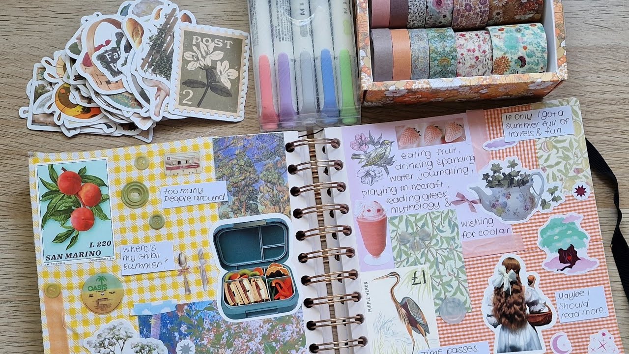 Journal with me on a hot august afternoon 🍉