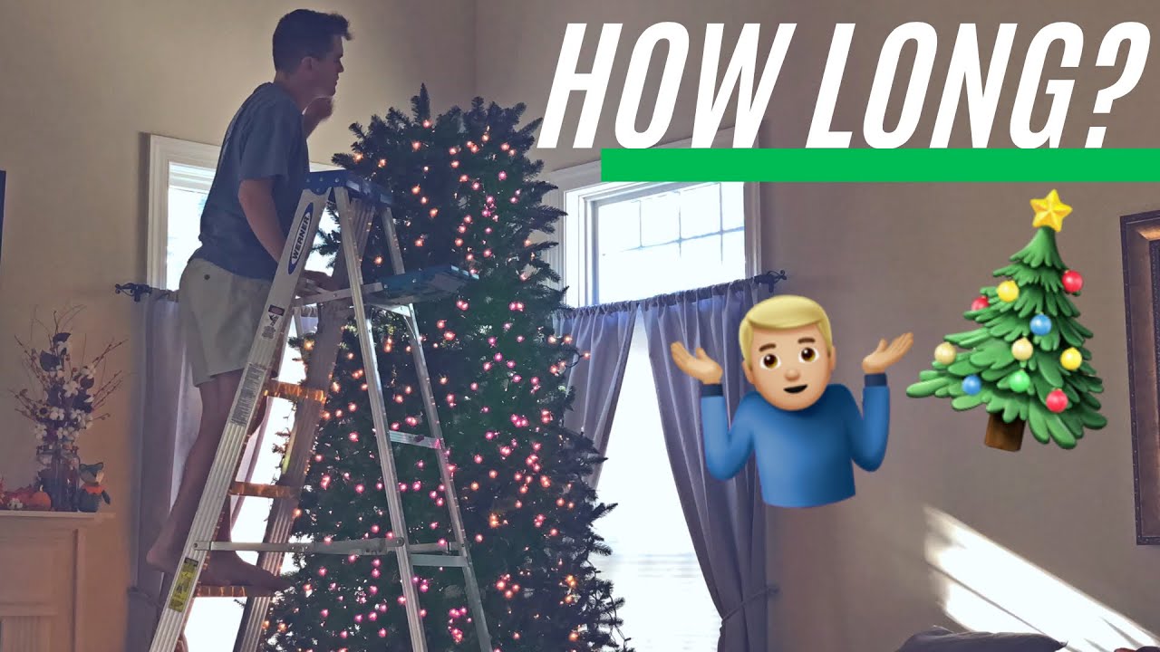 12 FOOT CHRISTMAS TREE!?🎄 HOW LONG DOES IT TAKE? YouTube