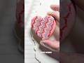 💕Valentine’s Day cookie decorating #cookiedecorating #valentinesday #satisfying #royalicing
