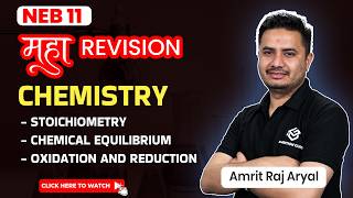 Maha Revision | Class 11 | Chemistry | Stoichiometry, Chemical Equilibrium, Oxidation and Reduction