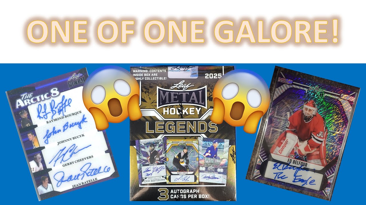 One of One Hitting Spree Galore!! 2025 Leaf Metal Legends Hockey
