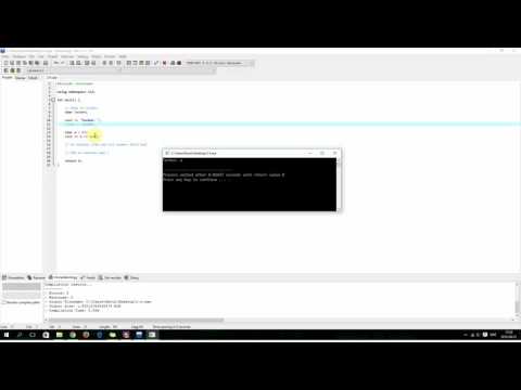 C++ Programmering 1 2016 Video 8 Övning 2.4 (Svenska) - Inmatning av tecken (char)