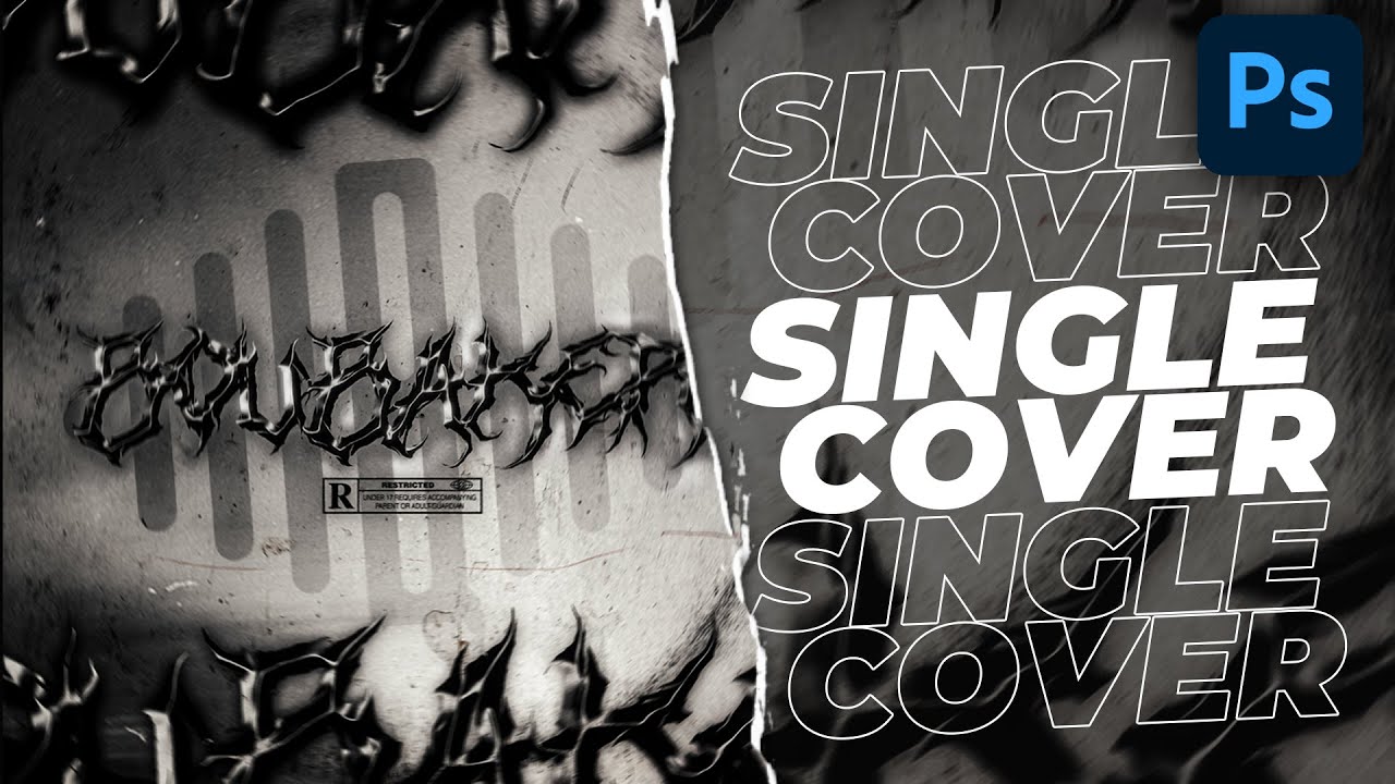 BOUBAKER. | SINGLE HORROR COVER ART WORK PHOTOSHOP TUTORIAL