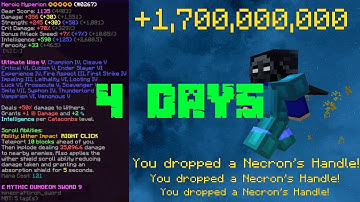 How I got a HYPERION in ONLY 4 DAYS | Hypixel Skyblock