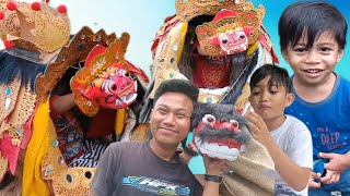 Kocak Irvan Sama Adiknya Belajar Bapang Barong Dan Menemukan Barongan Caplokan