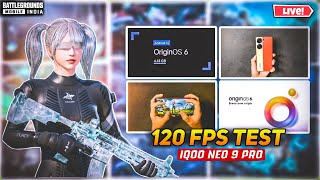 Officially Origin OS 6 In IQOO Neo 9 Pro 120FPS Performance Test | Crank Is live BGMI