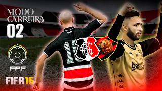 ESTREIA NO ESTADUAL - SANTA CRUZ X SPORT #2 | MODO CARREIRA FIFA 16 (PATCH FIFA FRIENDS V9)