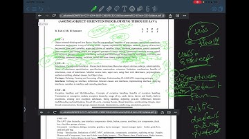 Java oops important topics and questions || CSE R22 || JNTUH