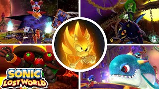 Sonic Lost World + Nightmare & Hidden DLC - All Bosses [No Damage]