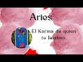⚖️Aries| EL KARMA DE QUIEN TE LASTIMÓ✨ #aries