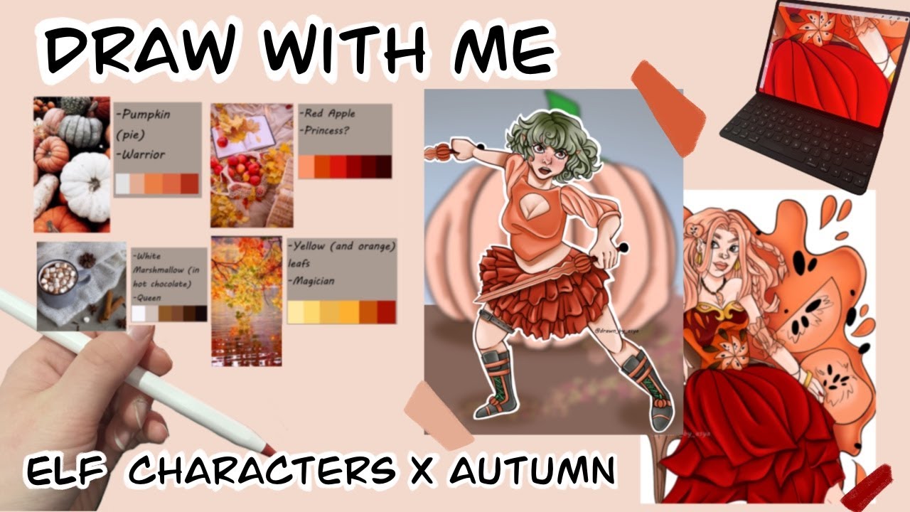 DRAW WITH ME - Autumn Elf characters - YouTube