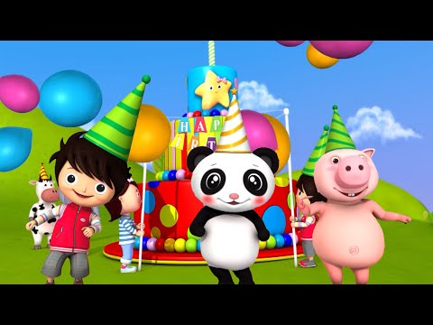 Happy Birthday Song 🎂 Colorful Cake Party in the Forest! | 👼Little Baby Bum - Preschool Playhouse