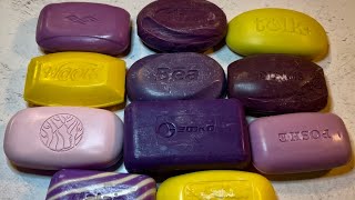 Asmr/Soap cutting/Dry soap/ relaxing sound/ Satisfying video 💜💛