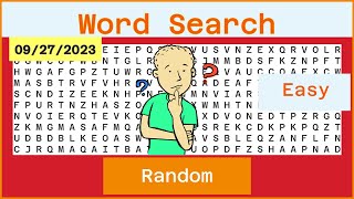 Word Search - Challenge 09/27/2023 - Easy - Random