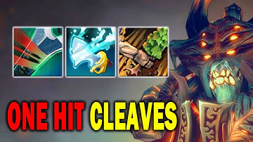 ONE HIT Cleaves - Tidebringer + Mortal Strike + Tree Grab | Dota 2 Ability Draft