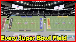 EVERY SUPER BOWL FIELD DESIGN - Super Bowl Fields