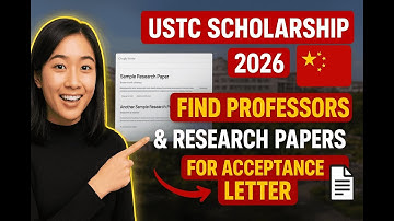 USTC Scholarship 2026: Find Professors & Research Papers for Acceptance Letter 🇨🇳