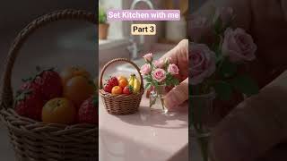 Setting up your kitchen with these tiny beautiful creatures. #miniature #asmr #moosecraft #ai