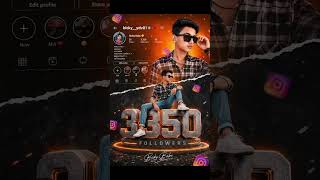 Ultra realistic Instagram milestone celebration poster design. A stylish Indian teenage boy #aura